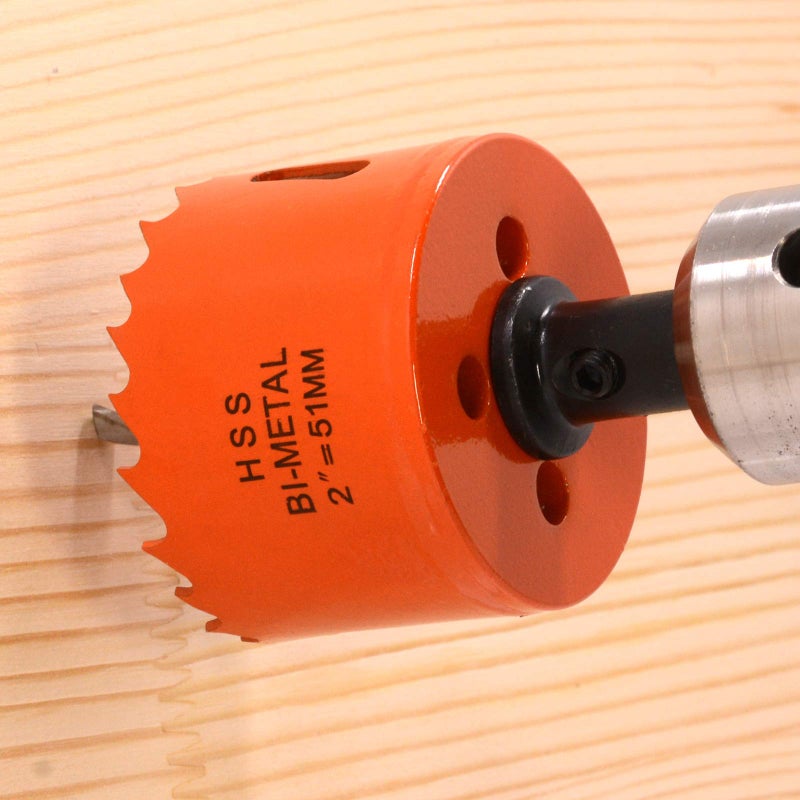 Koopi 2 Inch BI-Metal Hole Saw with Arbor and Replacement Pilot Drill Bit, 51mm Dia Hole Cutter for Easily Drilling Wood, Plastic, Thin Metal - Image 5